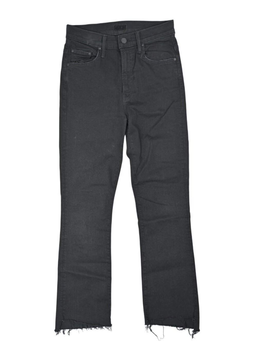 MOTHER The Insider Crop Fray Jeans in Not Guilty